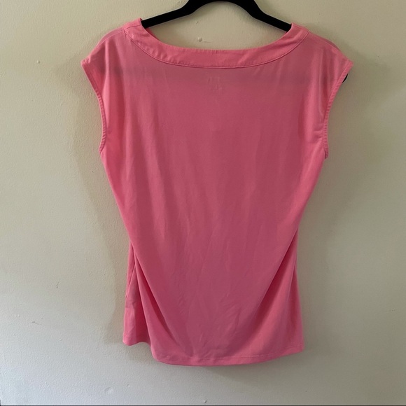 Carmen Marc Valvo Pink Shirt Sleeve Blouse - Picture 3 of 4